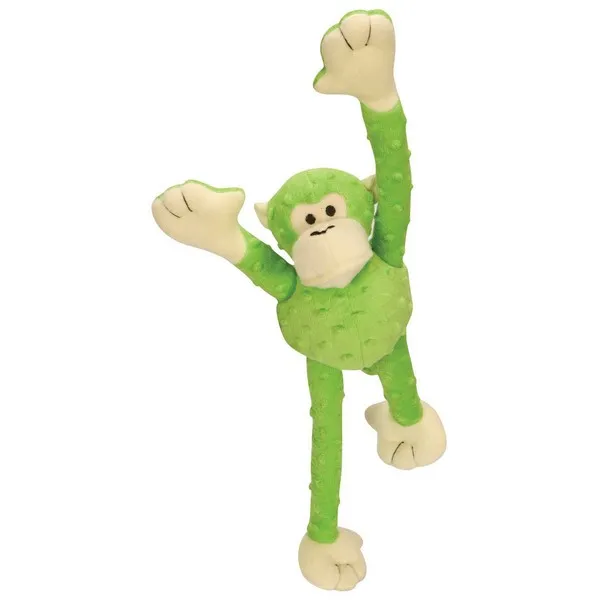 1Ea Quaker Large Lime Monkey W/Chew Guard - Toys